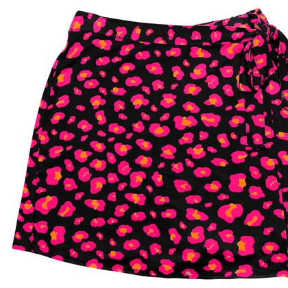 Imagem de Shorts Saia Estampa Onça com Cordinha Ajustável