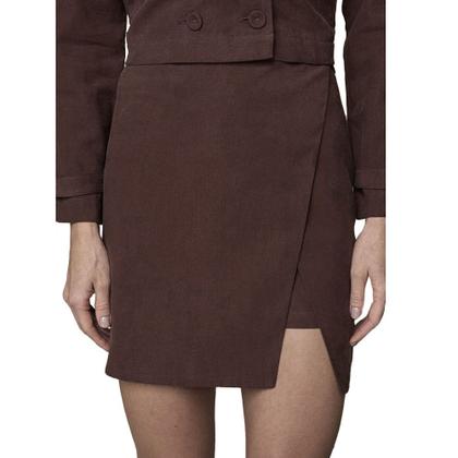 Imagem de Shorts Saia Feminino Lado Avesso Marrom Hav - L12711