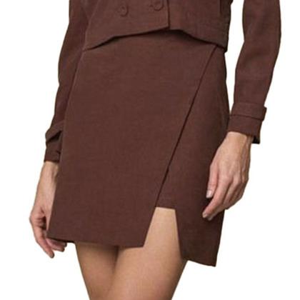 Imagem de Shorts Saia Feminino Lado Avesso Marrom Hav - L12711