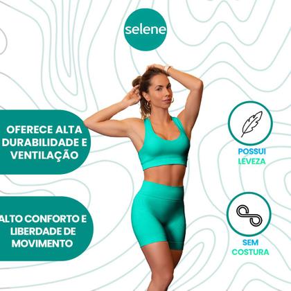 Imagem de Shorts Selene Sport Feminino Fitness De Academia Original
