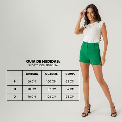 Imagem de Shorts susie com nervura feminino