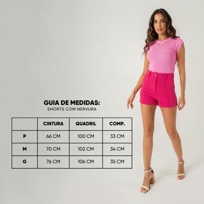 Imagem de Shorts susie com nervura feminino