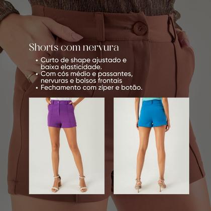 Imagem de Shorts susie com nervura feminino