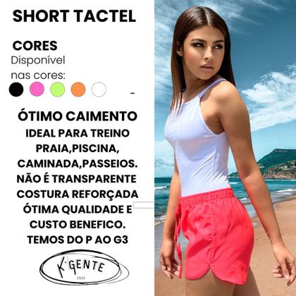 Imagem de Shorts Tactel Plus Size Feminino Bermuda Tamanho Grande