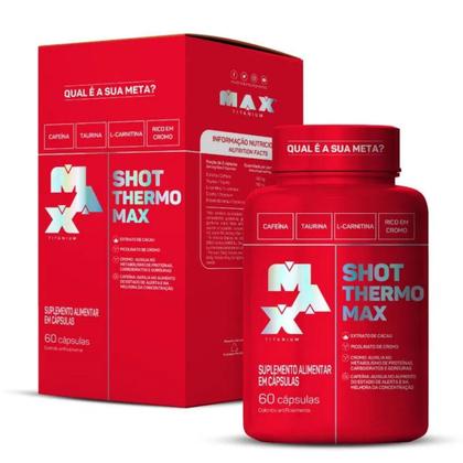 Imagem de Shot Thermo Termogênico Max 60 Cápsulas Maxtitanium