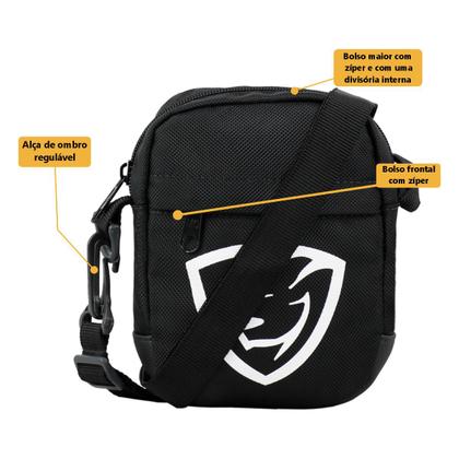 Imagem de Shoulder Bag Bolsa Mini Transversal Porta Documento Lateral Pochete Viagem Passeio Esportivo