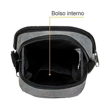 Imagem de Shoulder Bag Bolsa Pochete Transversal Necessaire Tiracolo Passeio Viagem Treino Esportivo