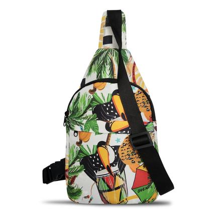 Imagem de Shoulder Bag Estampada Mini Mochila Chest Beg Bolsa Transversal 07