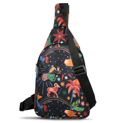 Imagem de Shoulder Bag Estampada Mini Mochila Chest Beg Bolsa Transversal 07