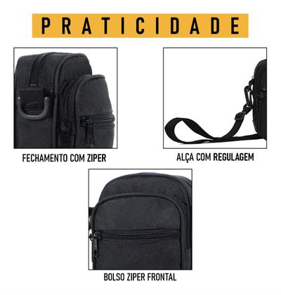 Imagem de Shoulder Bag Mini Bolsa Pochete Academia Treino Necessaire Viagem Passeio Lateral Esportivo