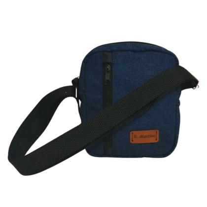 Imagem de Shoulderbag Jeans Bolsa Bolsinha estilosa Masculina feminina pochete lateral Tiracolo Necessaire alça ajustável porta celular objetos moda casual