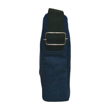 Imagem de Shoulderbag Jeans Bolsa Bolsinha estilosa Masculina feminina pochete lateral Tiracolo Necessaire alça ajustável porta celular objetos moda casual