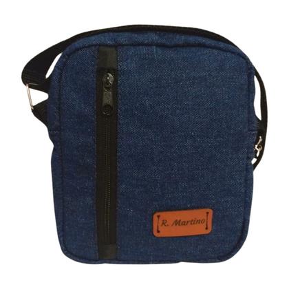 Imagem de Shoulderbag Jeans Bolsa Bolsinha estilosa Masculina feminina pochete lateral Tiracolo Necessaire alça ajustável porta celular objetos moda casual