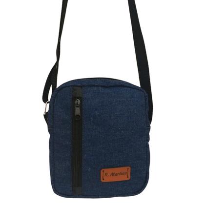 Imagem de Shoulderbag Jeans Bolsa Bolsinha estilosa Masculina feminina pochete lateral Tiracolo Necessaire alça ajustável porta celular objetos moda casual