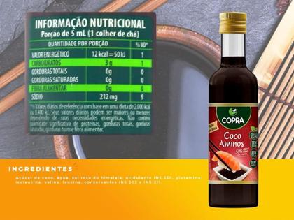 Imagem de Shoyu de Coco Aminos Vidro de 250ml-Copra