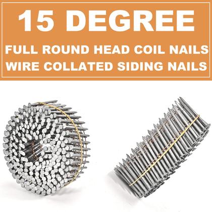 Imagem de Siding Nails BHTOP 3600 Count 15 graus e 3,2 cm, cabeça redonda completa