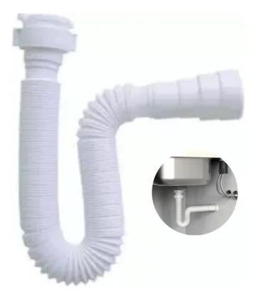 Imagem de Sifão Ideal Para Pia E Lavatório Universal 72cm Super Flex