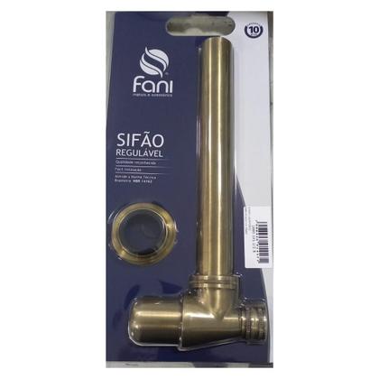 Imagem de Sifão P/ Lavatório Regulável Ouro Velho OV 30cm - Fani