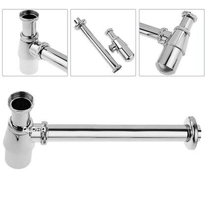 Imagem de Sifão Pia Tanque Lavanderia Metal Cromado 1.1/4 X 1.1/2''
