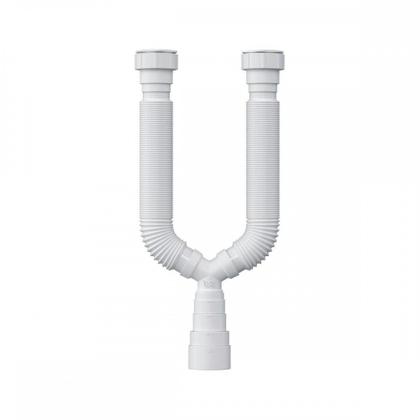 Imagem de Sifao Pvc Duplo Herc Flexivel Arruela Pvc 2604