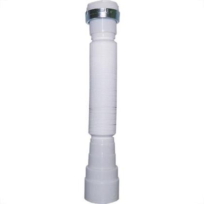 Imagem de Sifao Pvc Flexivel Delflex Branco Universal Arruela Metal Sf Pm