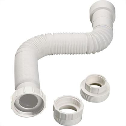 Imagem de Sifao Sanfon.Arru Pvc 4Em1 Luconi Branco - Kit C/12 Unidades