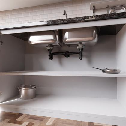 Imagem de Sifão Tubo Extensivo Duplo Blukit Universal C/ Canopla 70cm