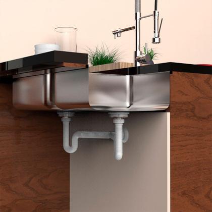 Imagem de Sifão Tubo Extensivo Duplo Universal Blukit