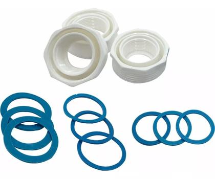 Imagem de Sifão Universal Politec Triplo Flexível Branco ABS