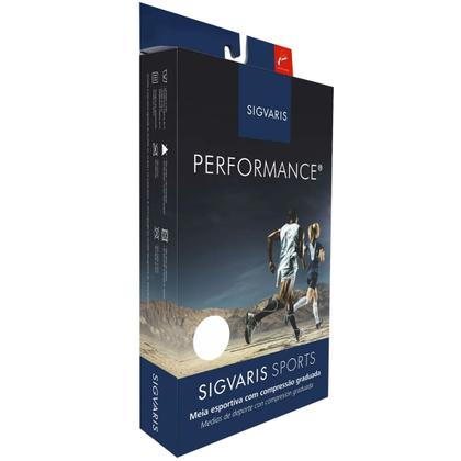 Imagem de Sigvaris Dynaven Performance Meia de Compressão 3 4 20 30 mmHg Panturrilha Preta