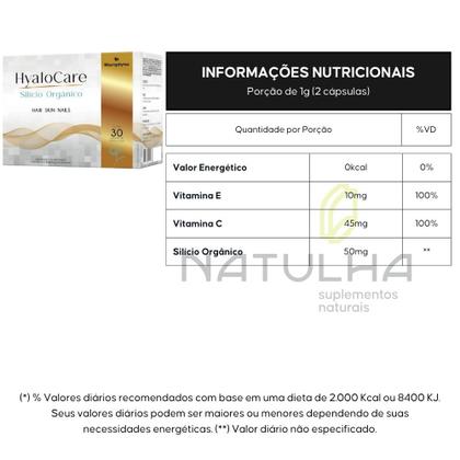 Imagem de Silício Orgânico + Vitamina C + Vitamina E 30 Cápsulas - Macrophytus