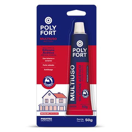 Imagem de Silicone Acético Multiuso Antifungo Polyfort 50g (ZB113) - Pulvitec