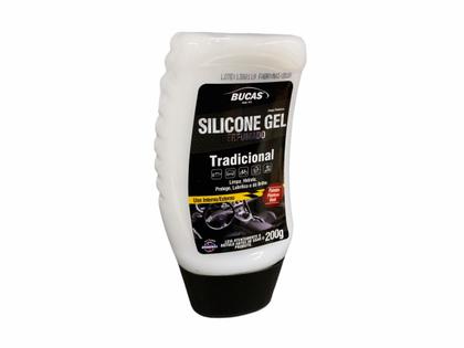 Imagem de Silicone Gel Painel BUCAS Perfumado Tradicional 200G Limpa Hidrata Protege Lubrifica e Dá
