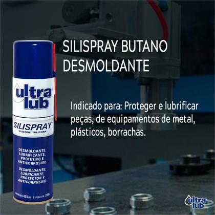 Imagem de Silicone Lubrificante Desmoldante Anticorrosivo 420ml Kit 2