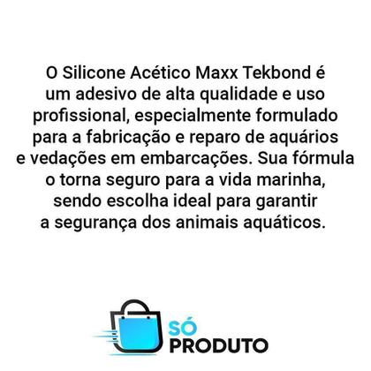 Imagem de Silicone Para Aquários Tekbond Transparente 280G E Aplicador