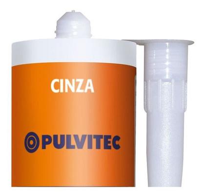 Imagem de Silicone Sela Veda Calha Rufo Cinza 285g Pulvitec Poly