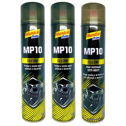 Imagem de Silicone Spray Automotivo Plástico Borracha Não Resseca 300ML Mundial Prime MP10 ComESemCheiro