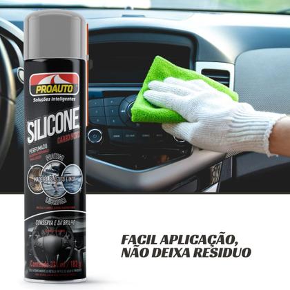 Imagem de Silicone Spray Perfumando Aqua Limpa Protege Proauto 321ml