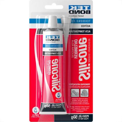 Imagem de Silicone Tekbond Alta Temperatura 50G. Vermelho