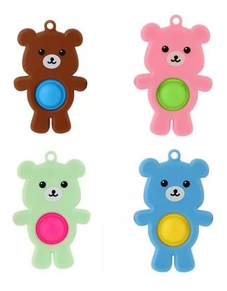 Imagem de Simple Dimple 2 Fidget Toy Pop Bubble Sensorial Ursinho Blue