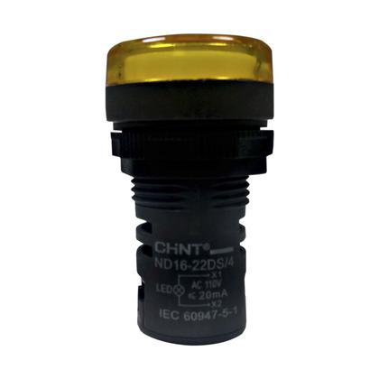 Imagem de Sinaleiro  Amarelo Iluminado  ND16-22DS/4  Chint