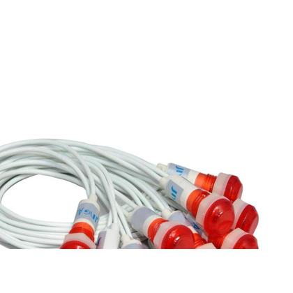Imagem de Sinaleiro Jng Com Rabicho Plr108 220V Vermelho 52158 - Kit C/10