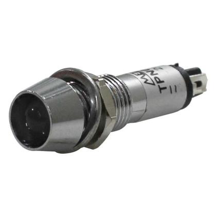 Imagem de Sinaleiro Redondo 8mm 24V Branco Metaltex