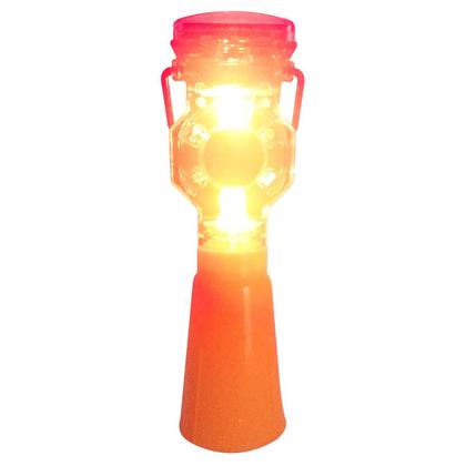 Imagem de Sinalizador Solar Viario Cone Kit 45 Uni Rua Estrada Rodovia Pista Estacionamento Transito Obra Segurança Sinalizaçao
