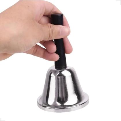 Imagem de Sino De Mão Sineta Recepção Hotel Restaurante Escola Metal