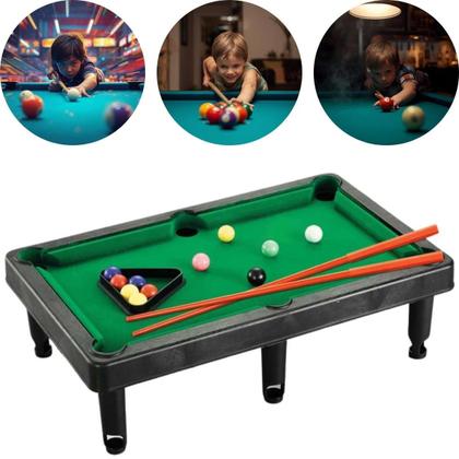 Imagem de Sinuca de Brinquedo Infantil Diversão Garantida