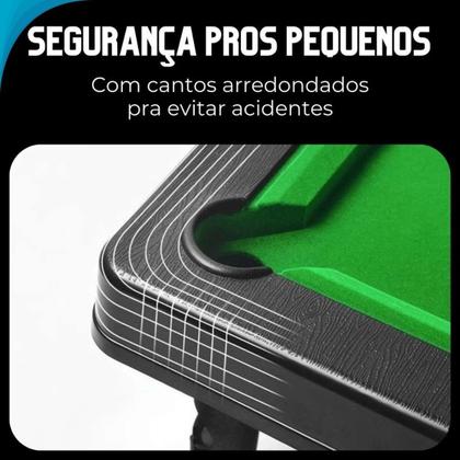 Imagem de Sinuca de Brinquedo Infantil Diversão Garantida