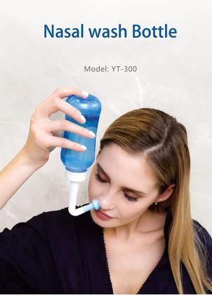 Imagem de Sinusite Higienizador Ducha Nasal Lavador Lavagem  300ml