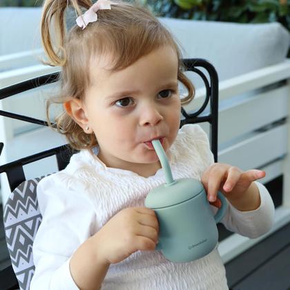 Imagem de Sippy Cup Dreambaby Silicone 3 em 1 com canudo e xícara de lanche