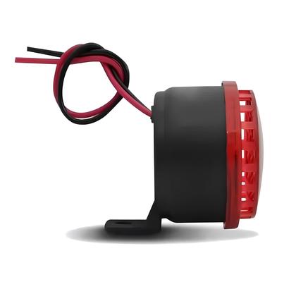 Imagem de Sirene Piezo 6 Tons Com Led Vermelho 12v Marcha Ré Universal